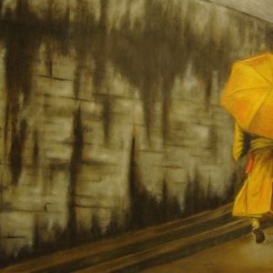 Yellow Umbrella Monk