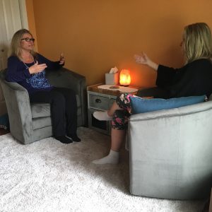 Deb and client in session